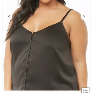 plus size satin tank tops